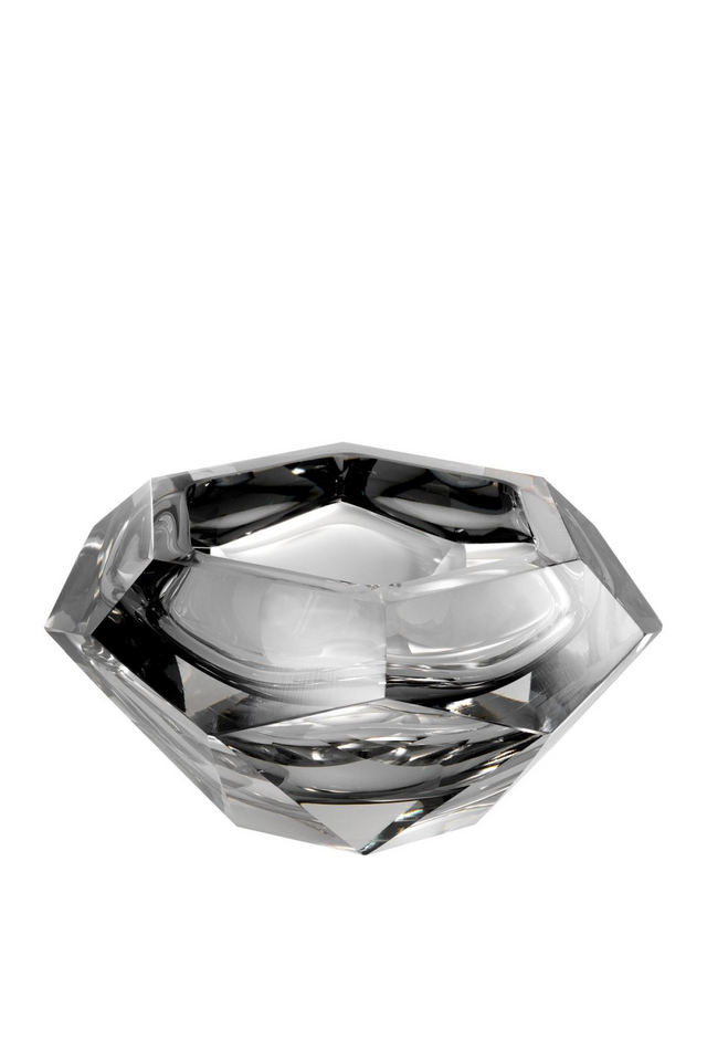 Gray Crystal Glass Bowl | Eichholtz Las Hayas | OROA