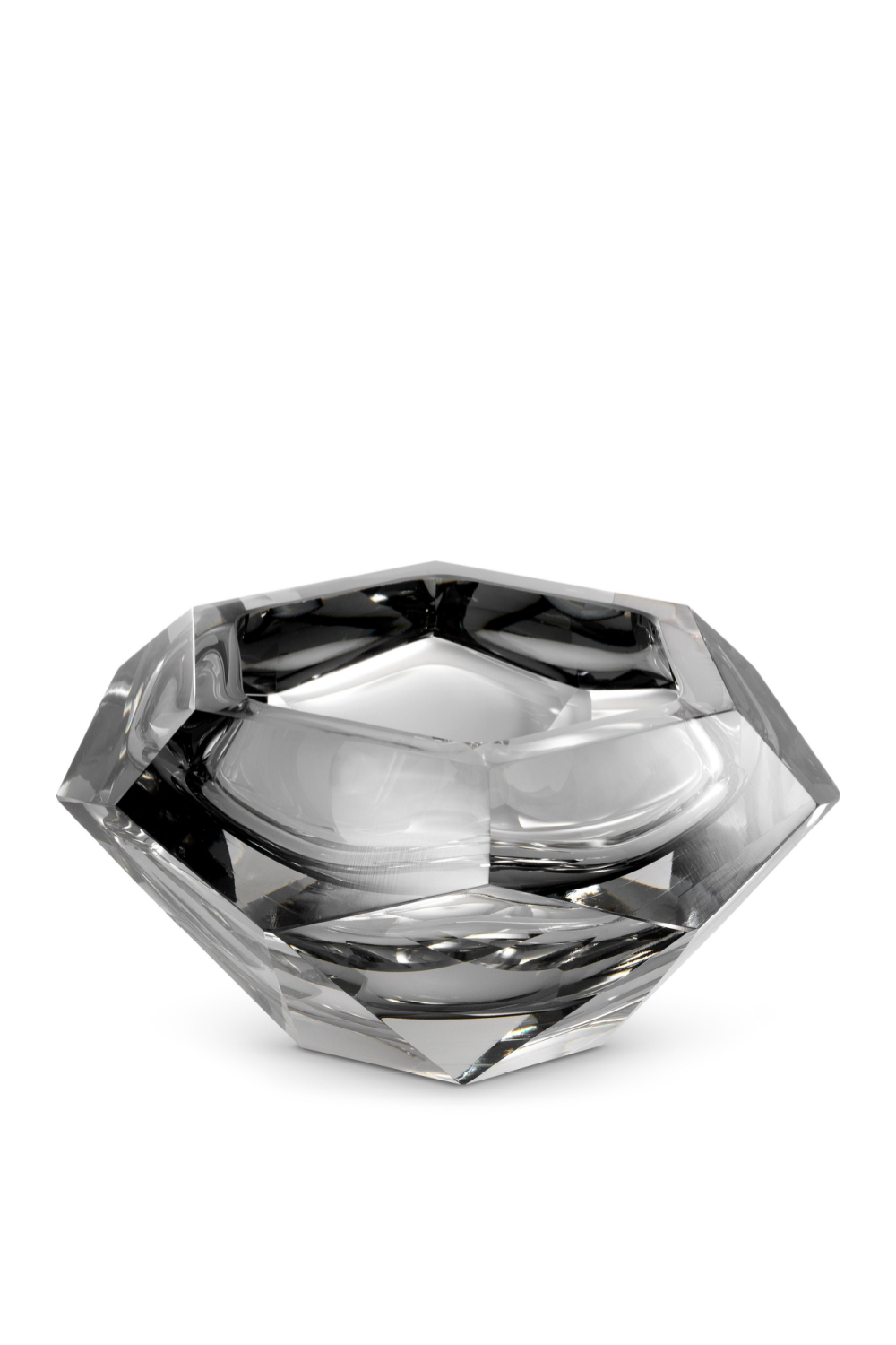 Gray Crystal Glass Bowl | Eichholtz Las Hayas | OROA
