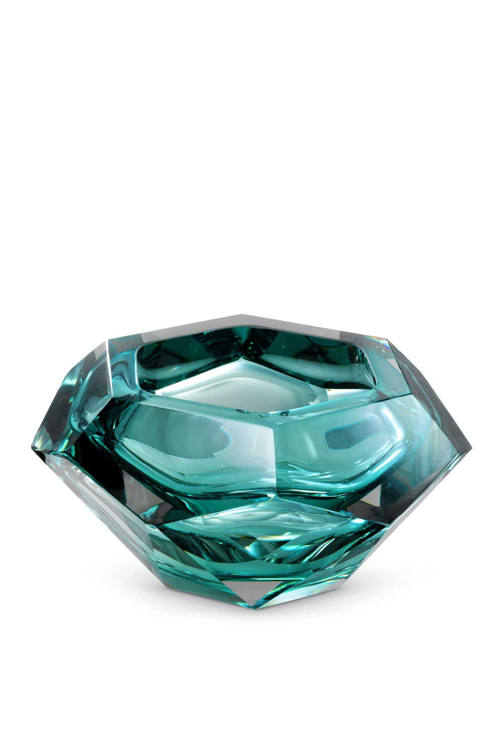 Green Crystal Glass Bowl | Eichholtz Las Hayas | OROA