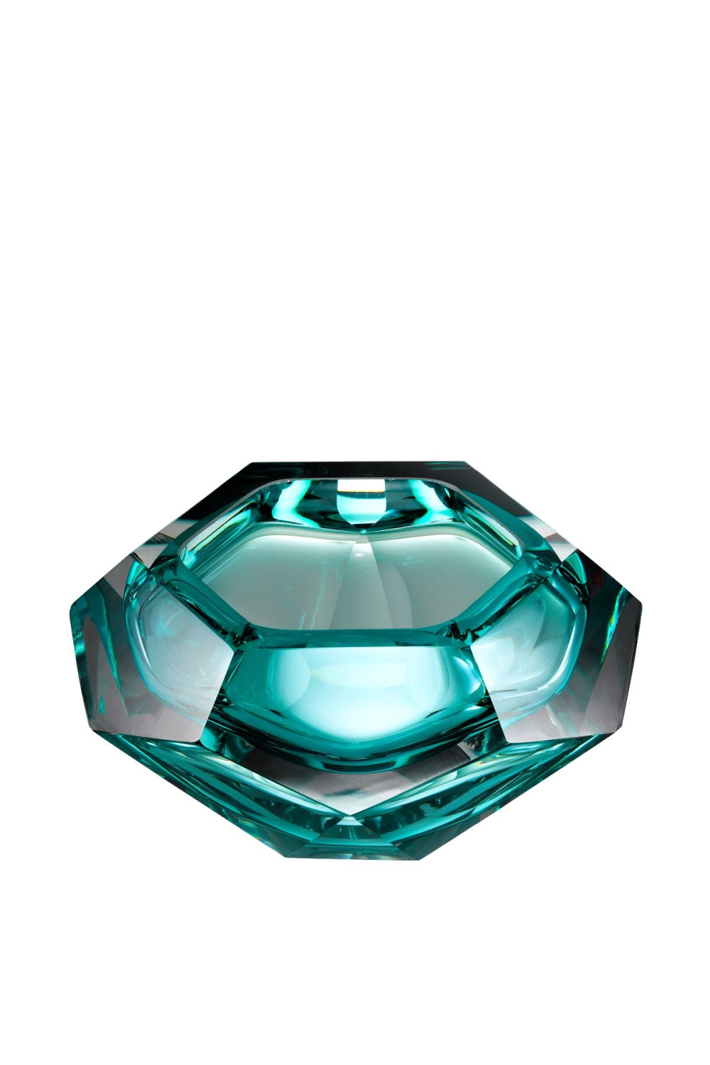 Green Crystal Glass Bowl | Eichholtz Las Hayas | OROA