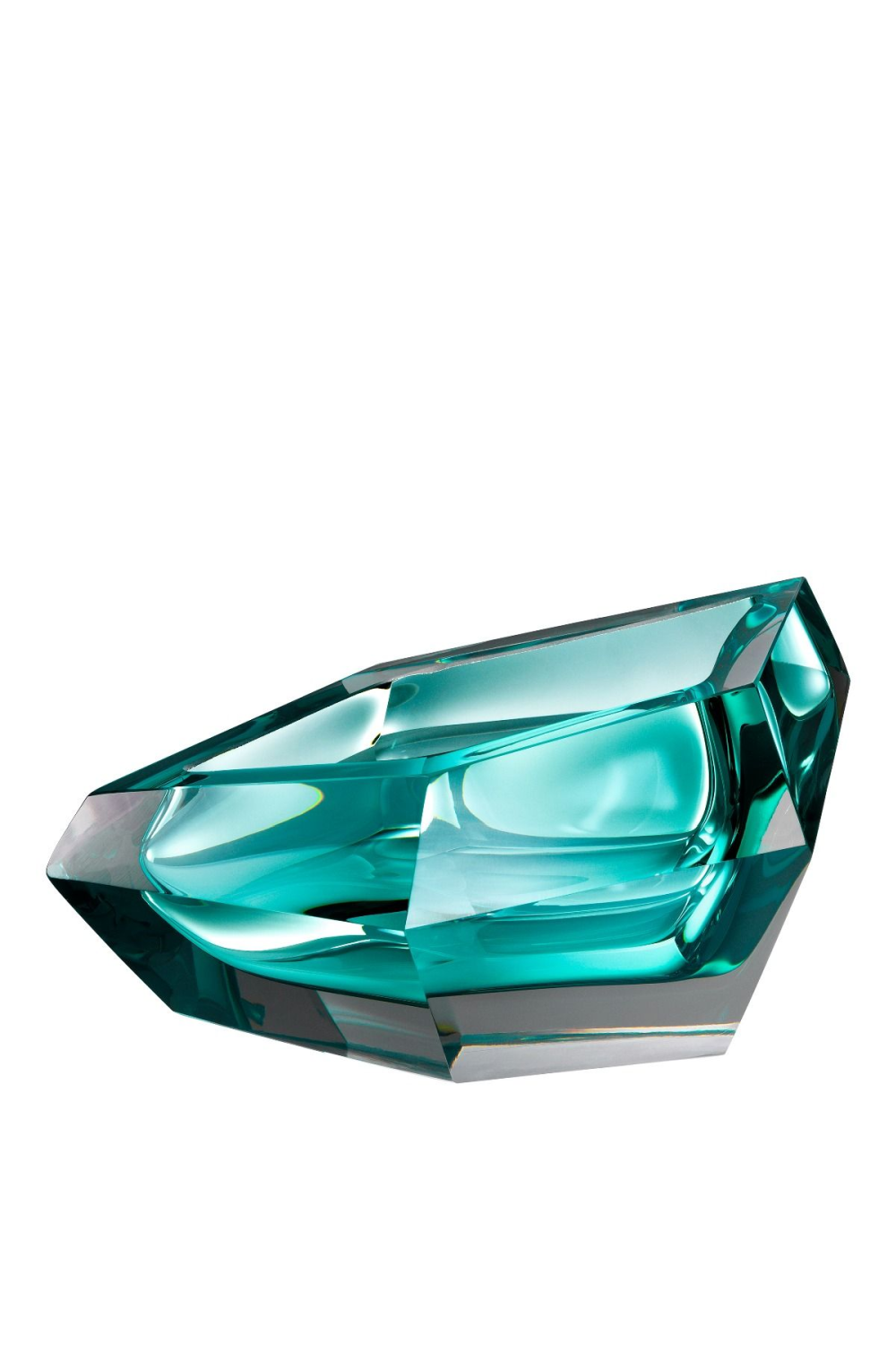 Turquoise Crystal Glass Bowl | Eichholtz Alma | OROA