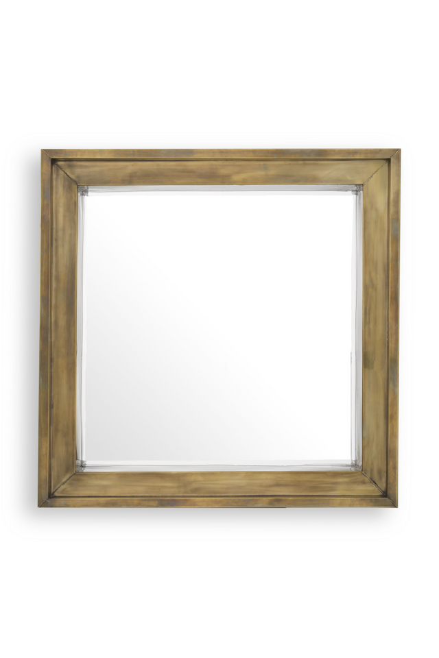 Vintage Brass Square Mirror | Eichholtz Magenta | OROA