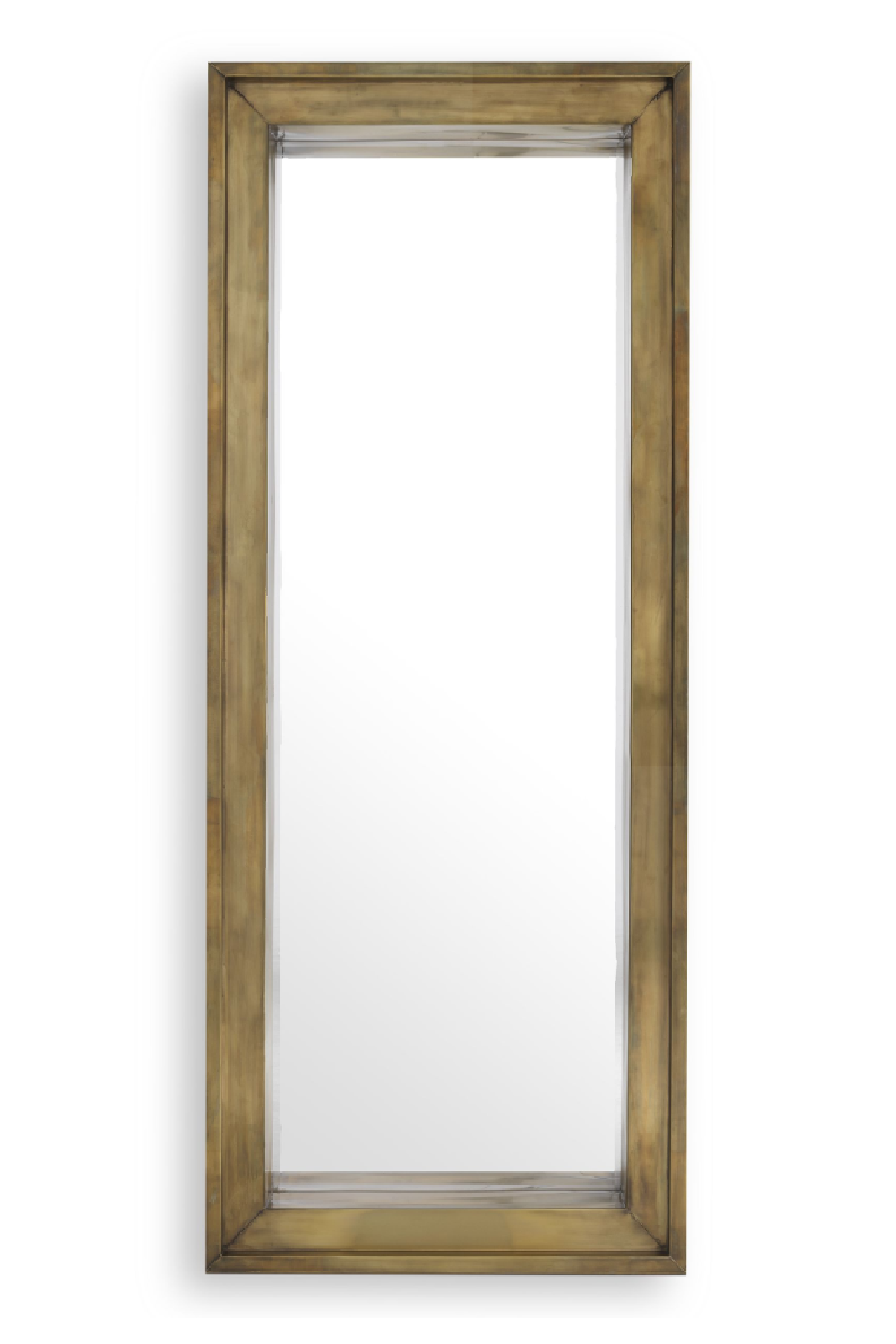 Vintage Brass Rectangular Mirror | Eichholtz Magenta | OROA