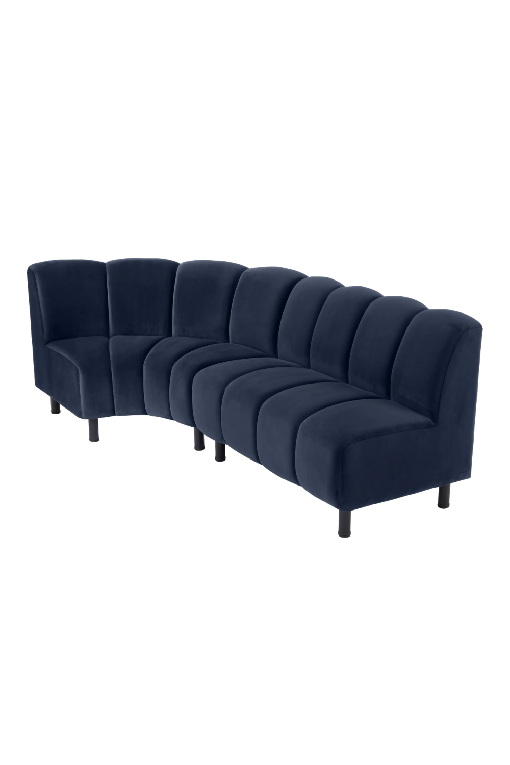 Blue Curved Modular Sofa | Eichholtz Hillman | Oroa.com