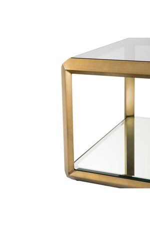 Brass Glass Box Side Table | Eichholtz Callum | Oroa.com
