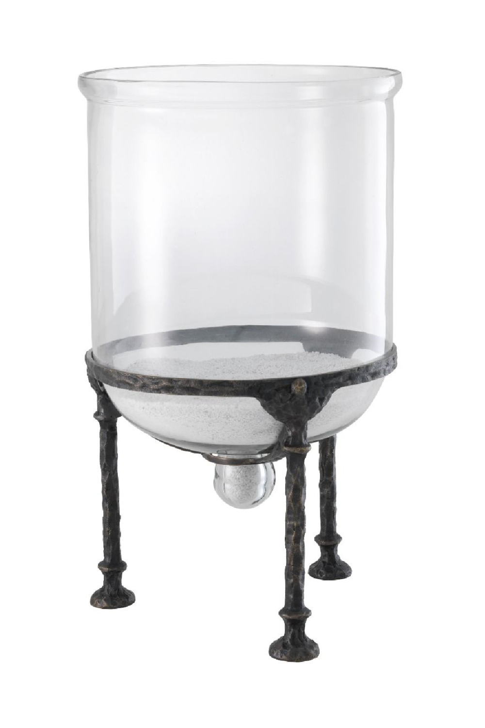Bronze Glass Bell Jar Hurricane | Eichholtz Grace | OROA