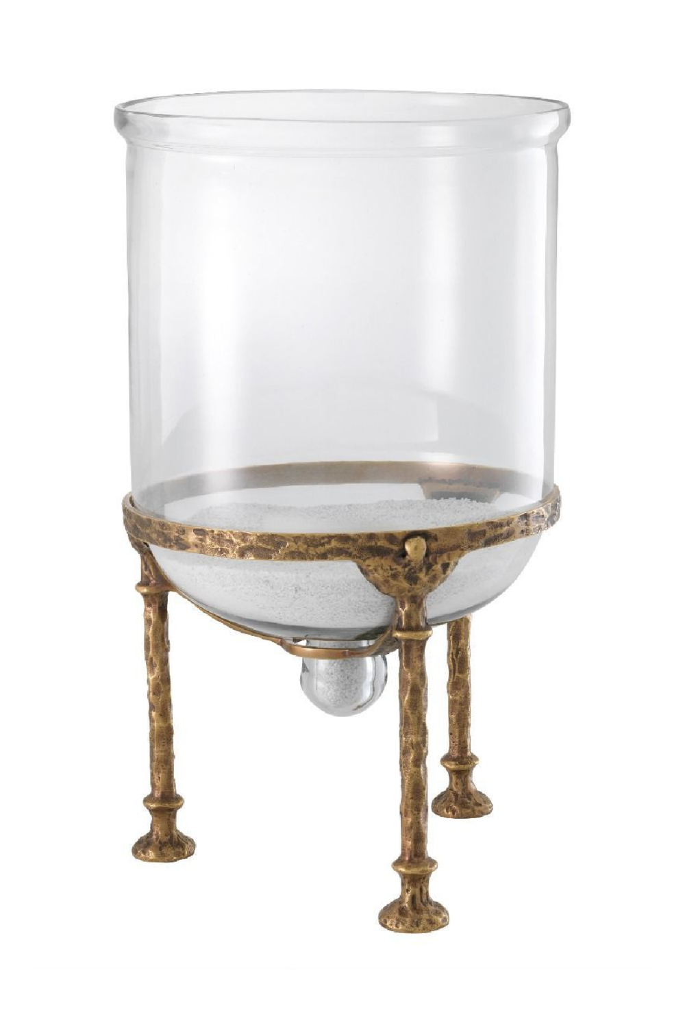Brass Glass Bell Jar Hurricane | Eichholtz Grace | OROA.com