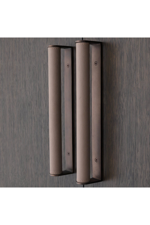 Mocha Straight Oak Veneer Wine Cabinet | Eichholtz Harrison | OROA