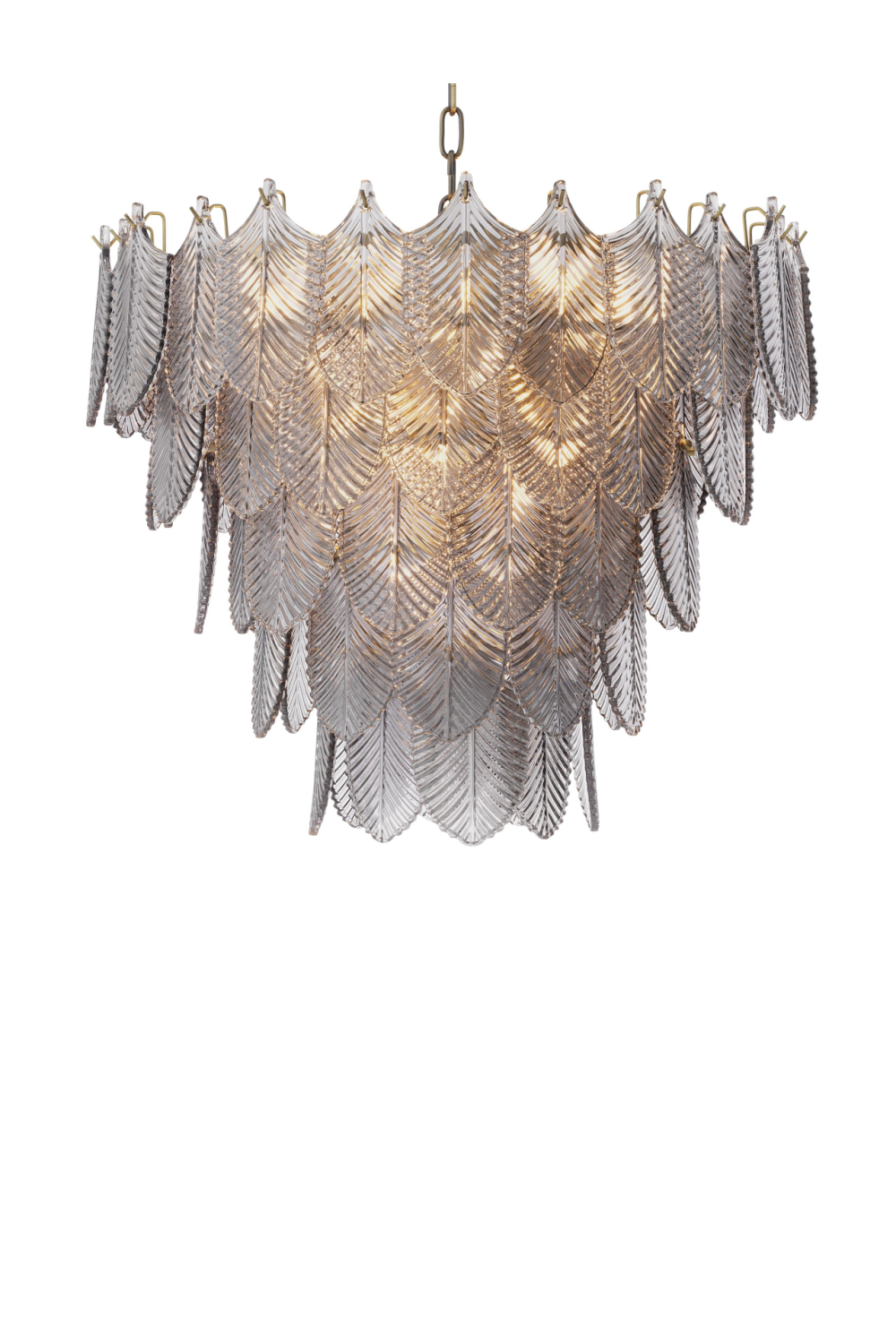 Smoked Glass Layered Chandelier | Eichholtz Verbier S | OROA TRADE