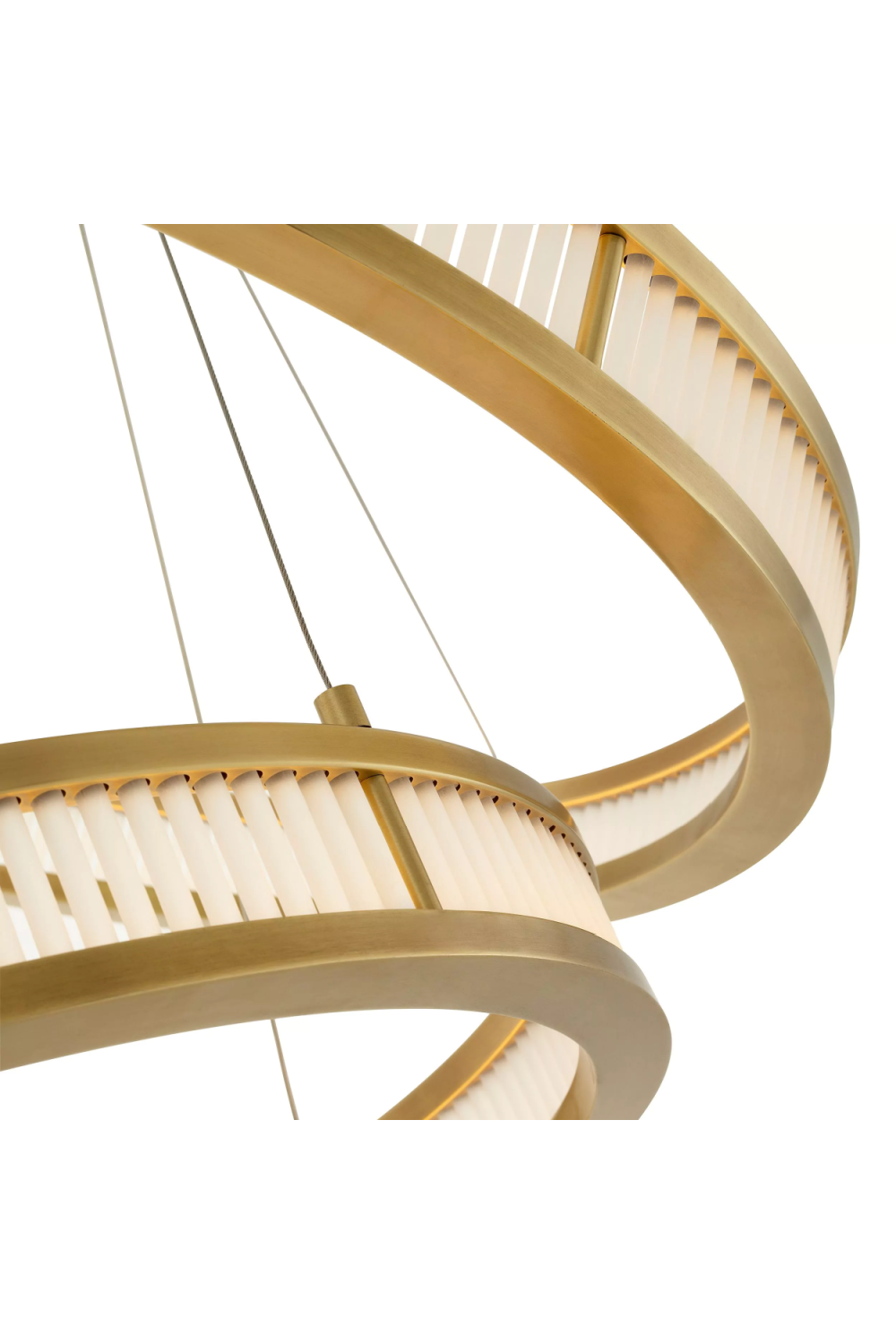 Brass Double Ring LED Chandelier | Eichholtz Damien | OROA