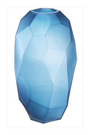 Gorgeous Blue Hand Blown Glass Vase - Eichholtz Fly L | OROA.com
