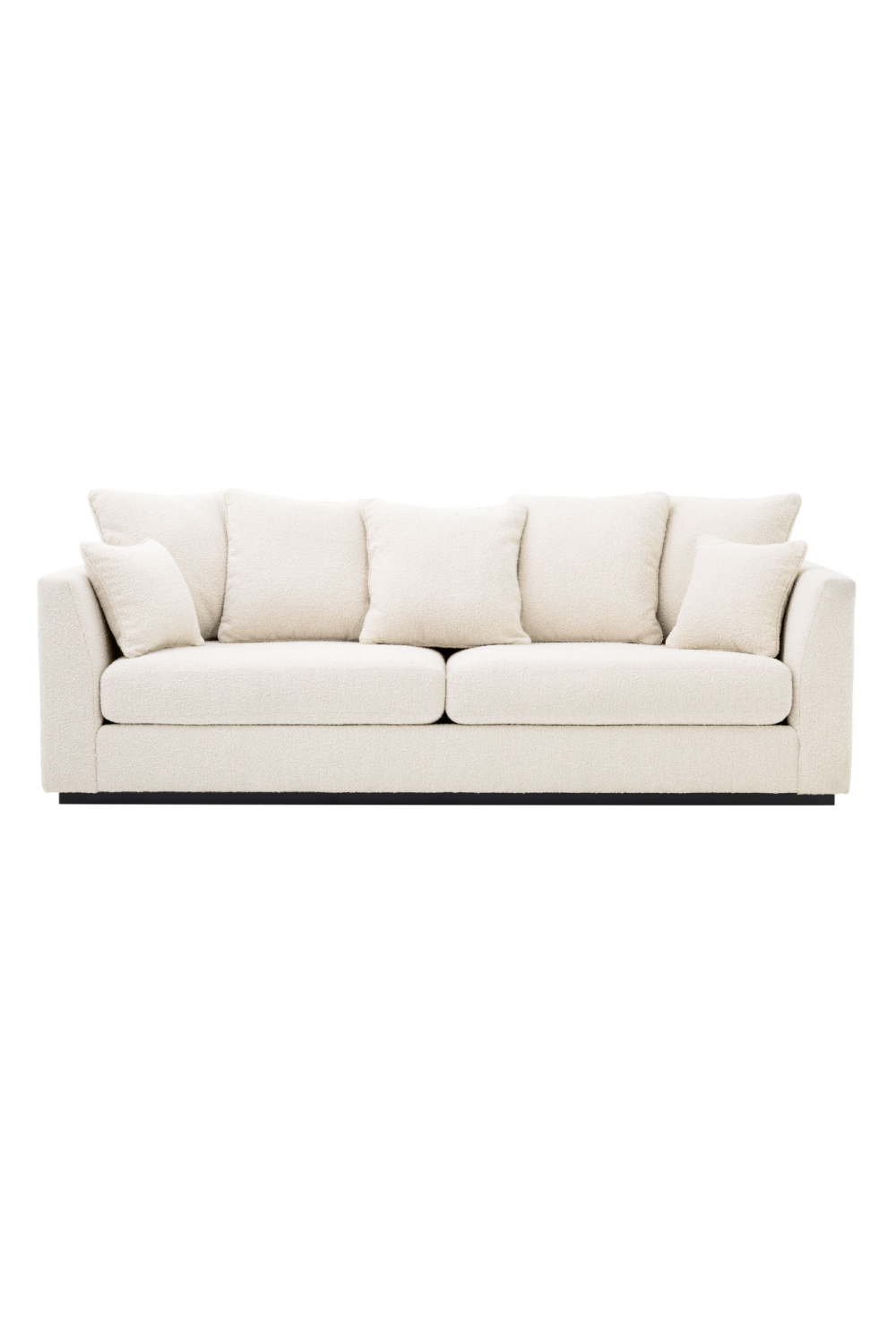 Cream Bouclé Sofa With Cushions | Eichholtz Taylor | Oroa.com