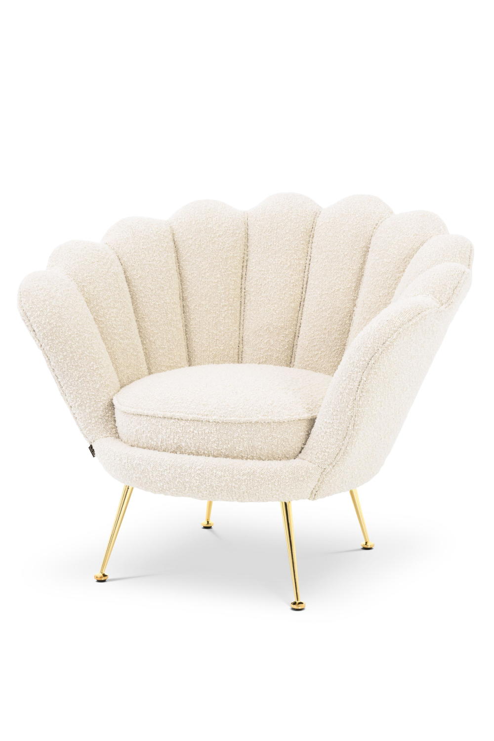 White online scallop chair