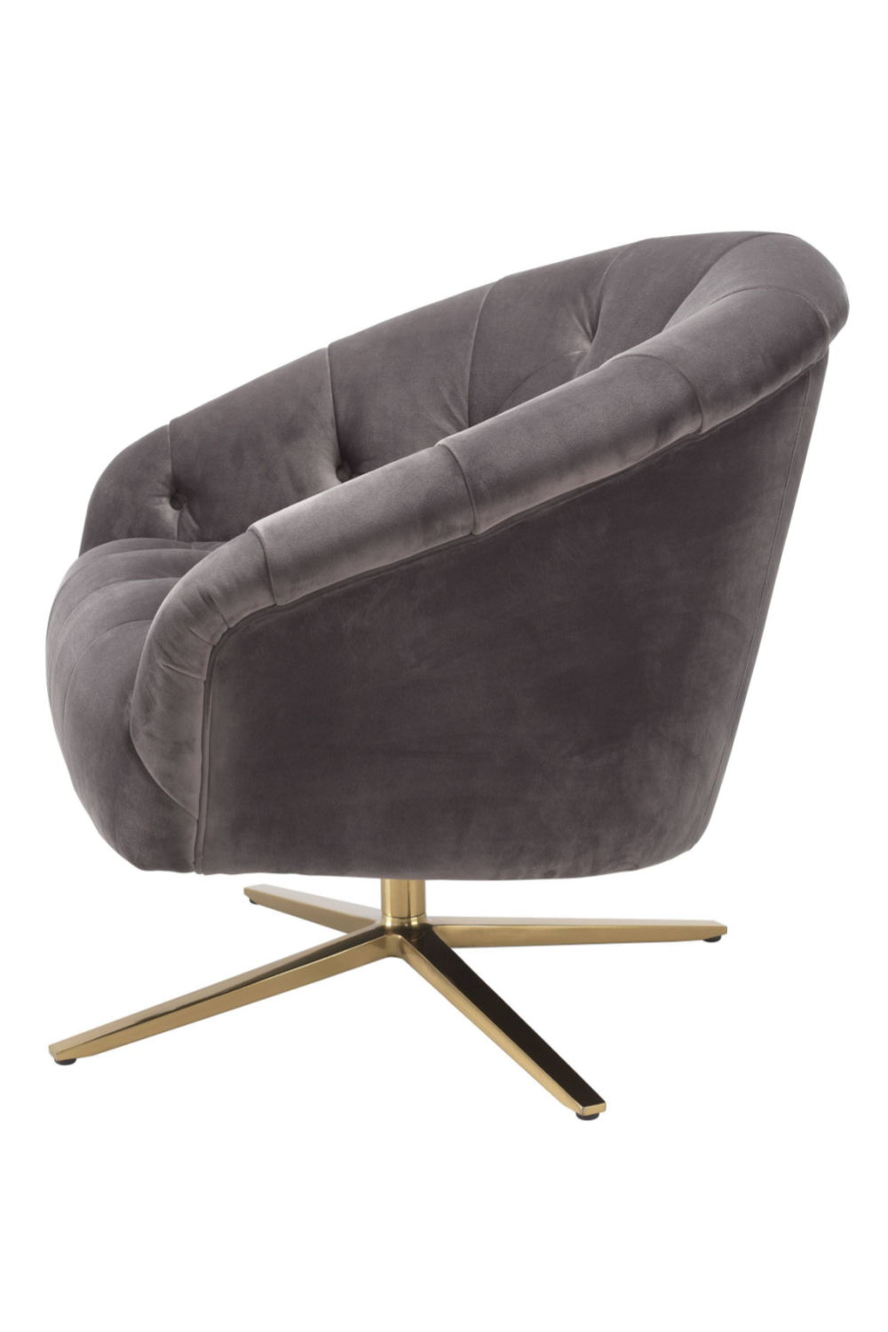 Gray Velvet Swivel Chair | Eichholtz Gardner | Oroa.com