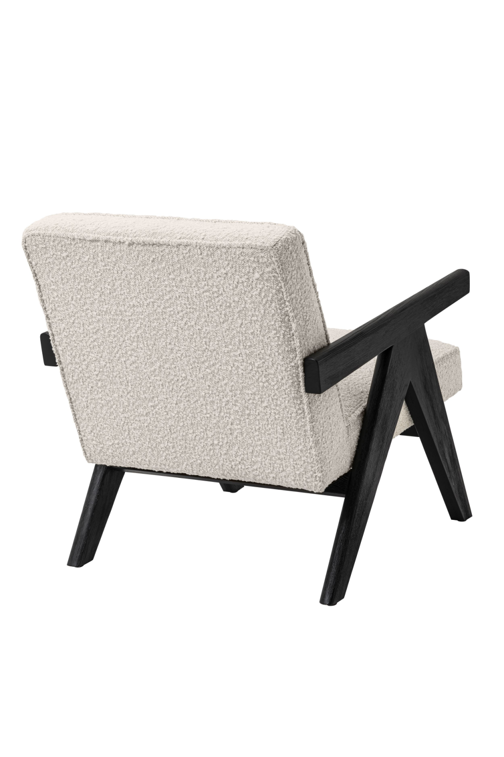 Bouclé Wooden Framed Lounge Chair | Eichholtz Greta | Oroa.com