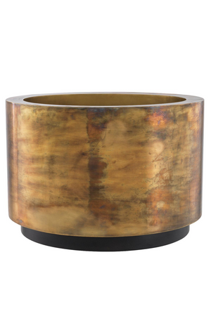 Vintage Brass Round Planter | Eichholtz Jasper | Oroa.com