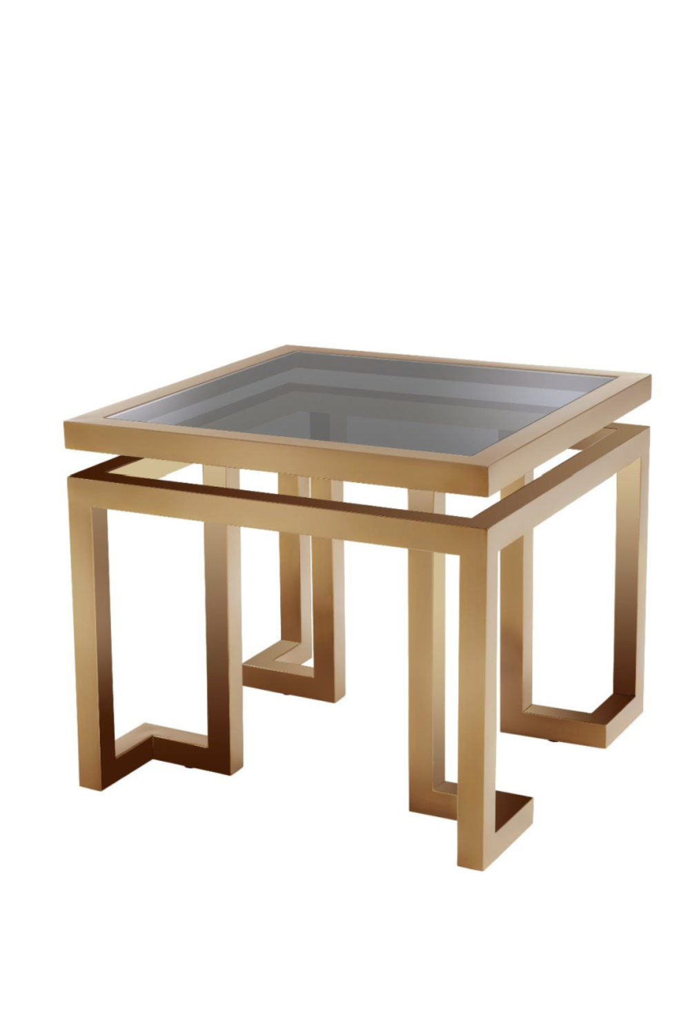 Brushed Brass Square Side Table | Eichholtz Palmer | OROA