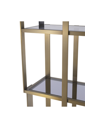 Brass 5 Shelf Display Cabinet | Eichholtz Clio | OROA.com