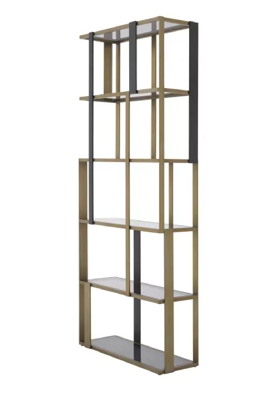 Brass 5 Shelf Display Cabinet | Eichholtz Clio | OROA.com
