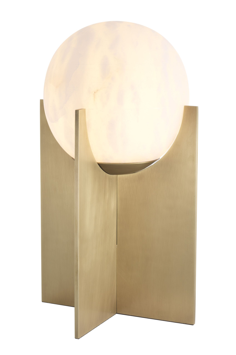 Brass Alablaster Globe Table Lamp | Eichholtz Scorpios | OROA.com