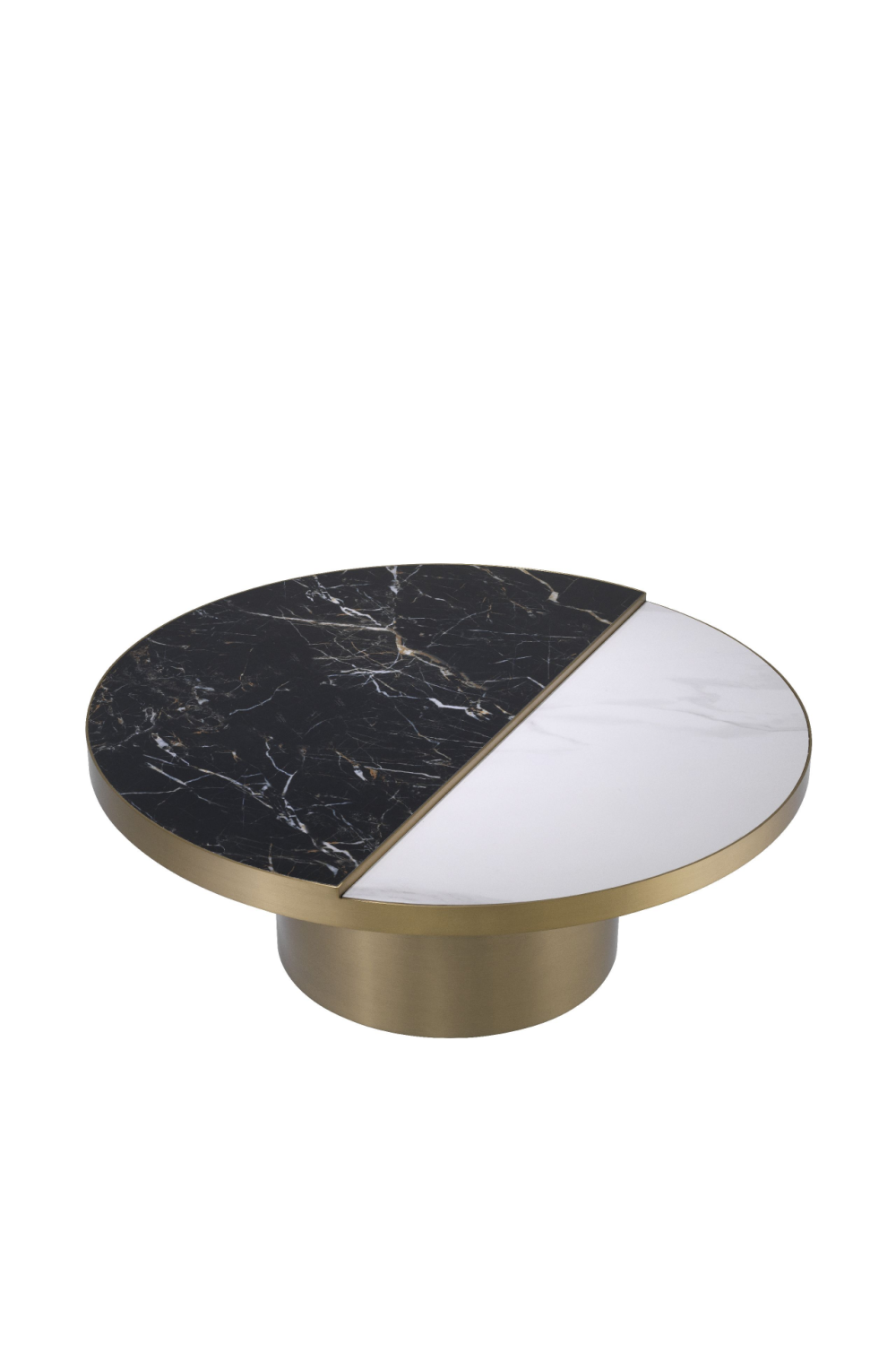 Round Brass Ceramic Coffee Table | Eichholtz Excelsior | #1 Eichholtz Retailer