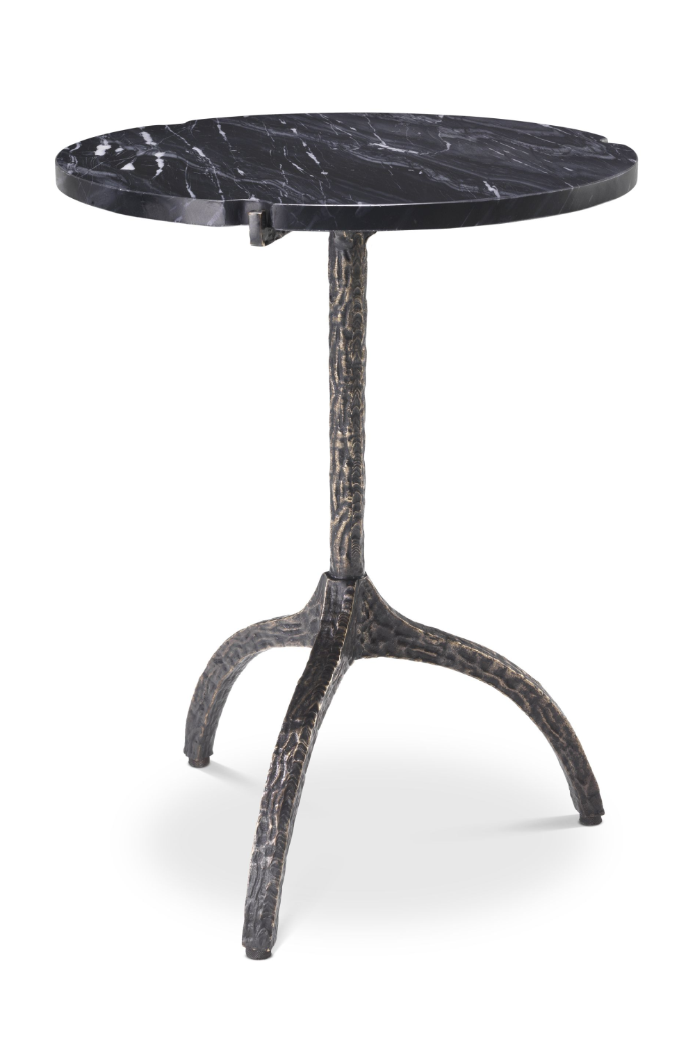 Black Marble Tripod Side Table | Eichholtz Cortina | OROA
