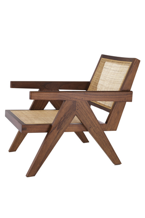 Brown Rattan Lounge Armchair | Eichholtz Aristide | Oroa.com
