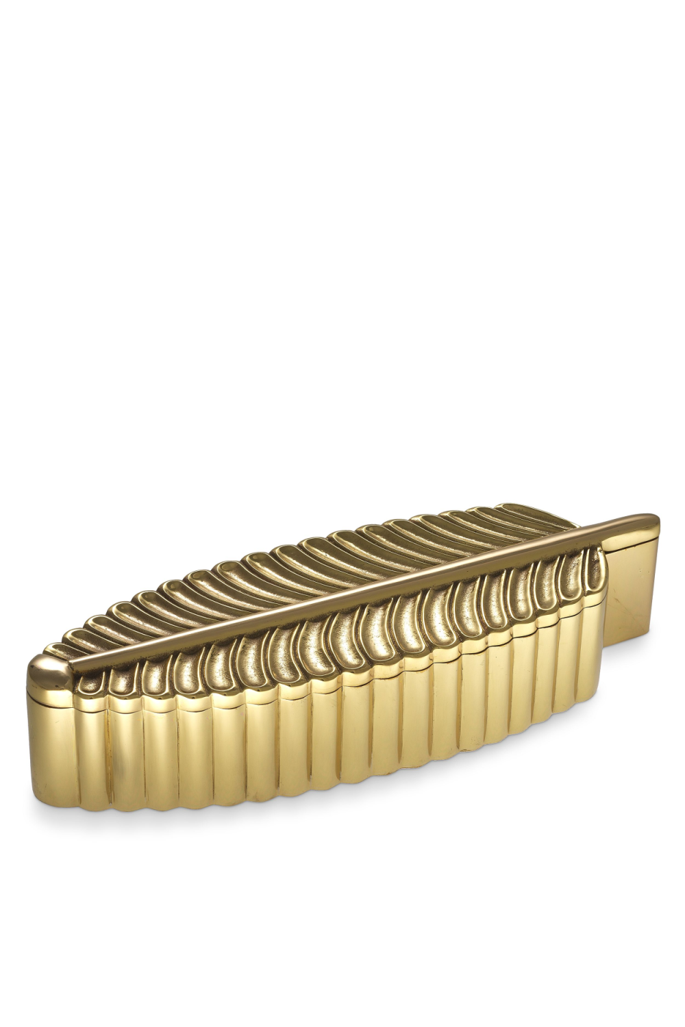 Brass Leaf Decorative Box | Eichholtz La Plume | OROA