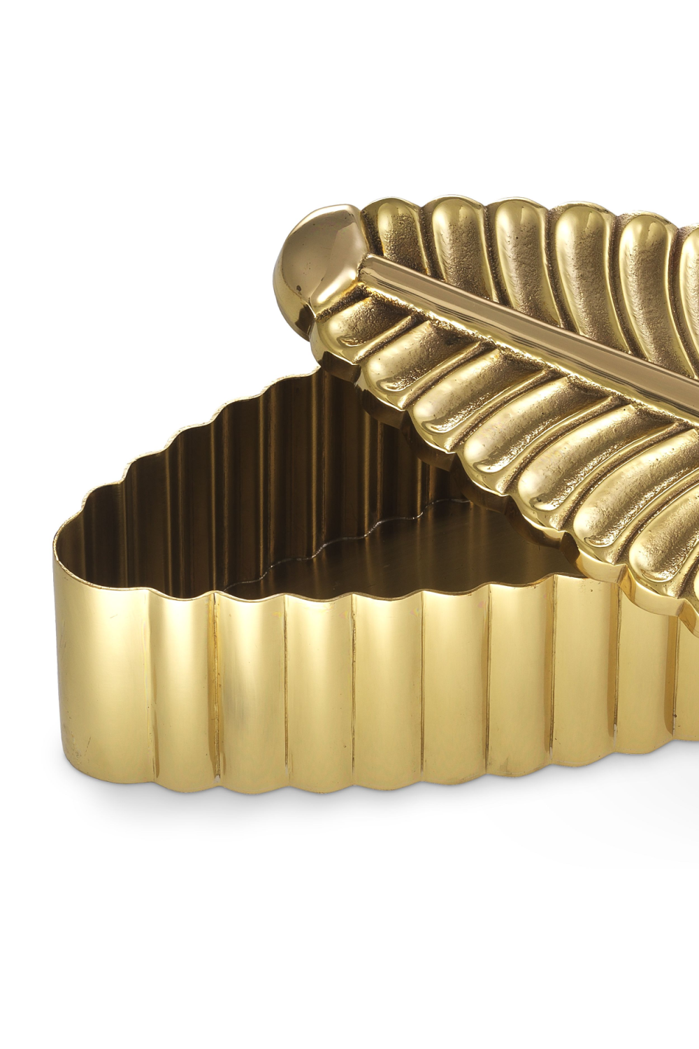 Brass Leaf Decorative Box | Eichholtz La Plume | OROA