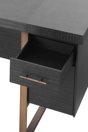 Charcoal Oak Desk | Eichholtz Canova | OROA
