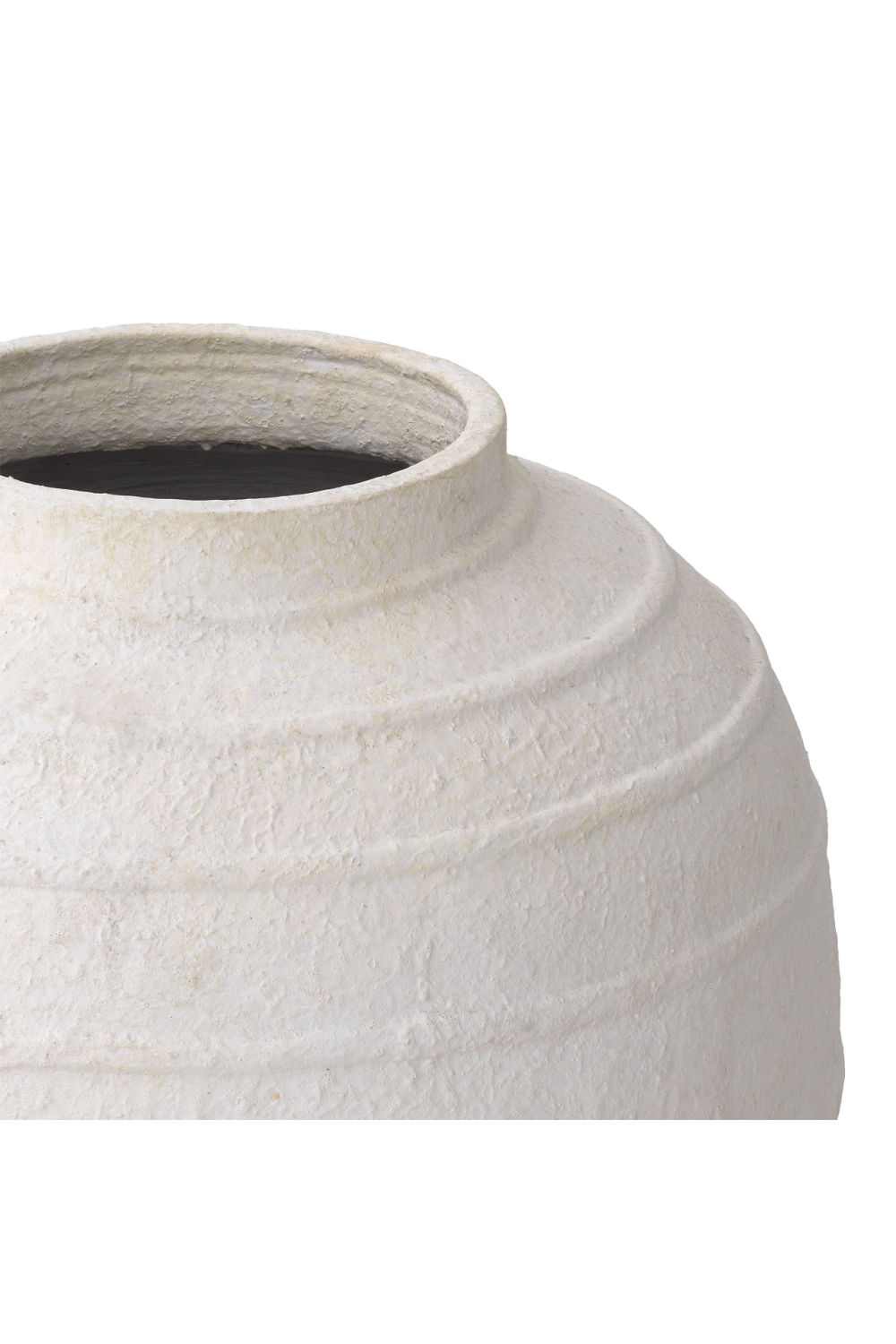 White Handmade Clay Vase | Eichholtz Romane | OROA