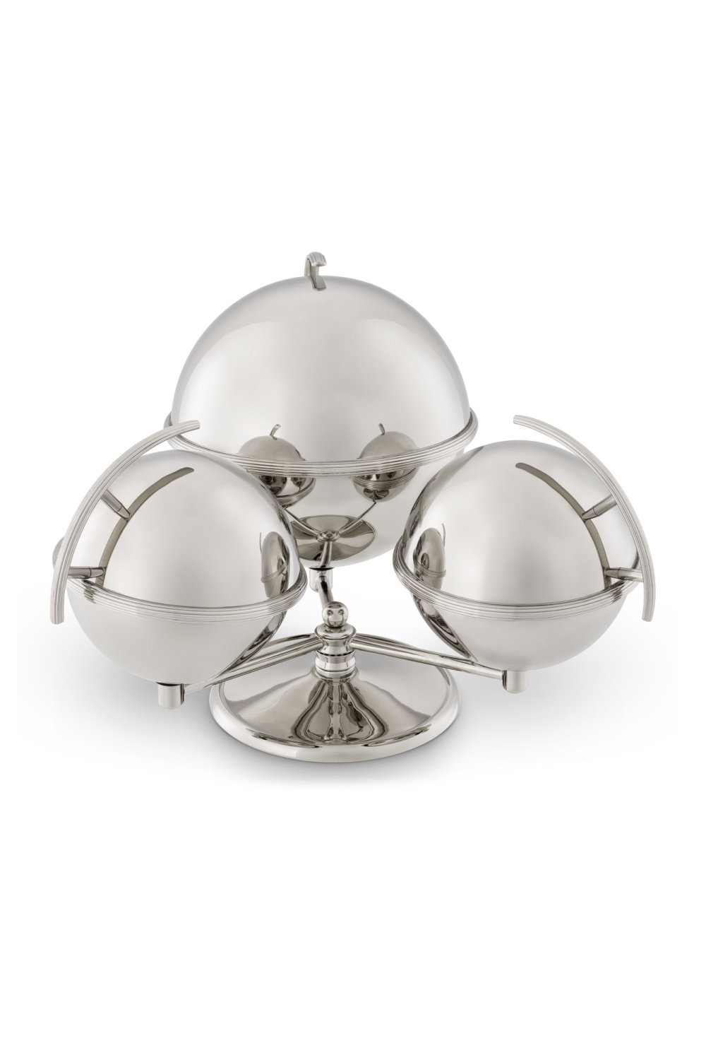 Polished Nickel Spherical Bowls Set (3) | Eichholtz Sullivan | OROA.com