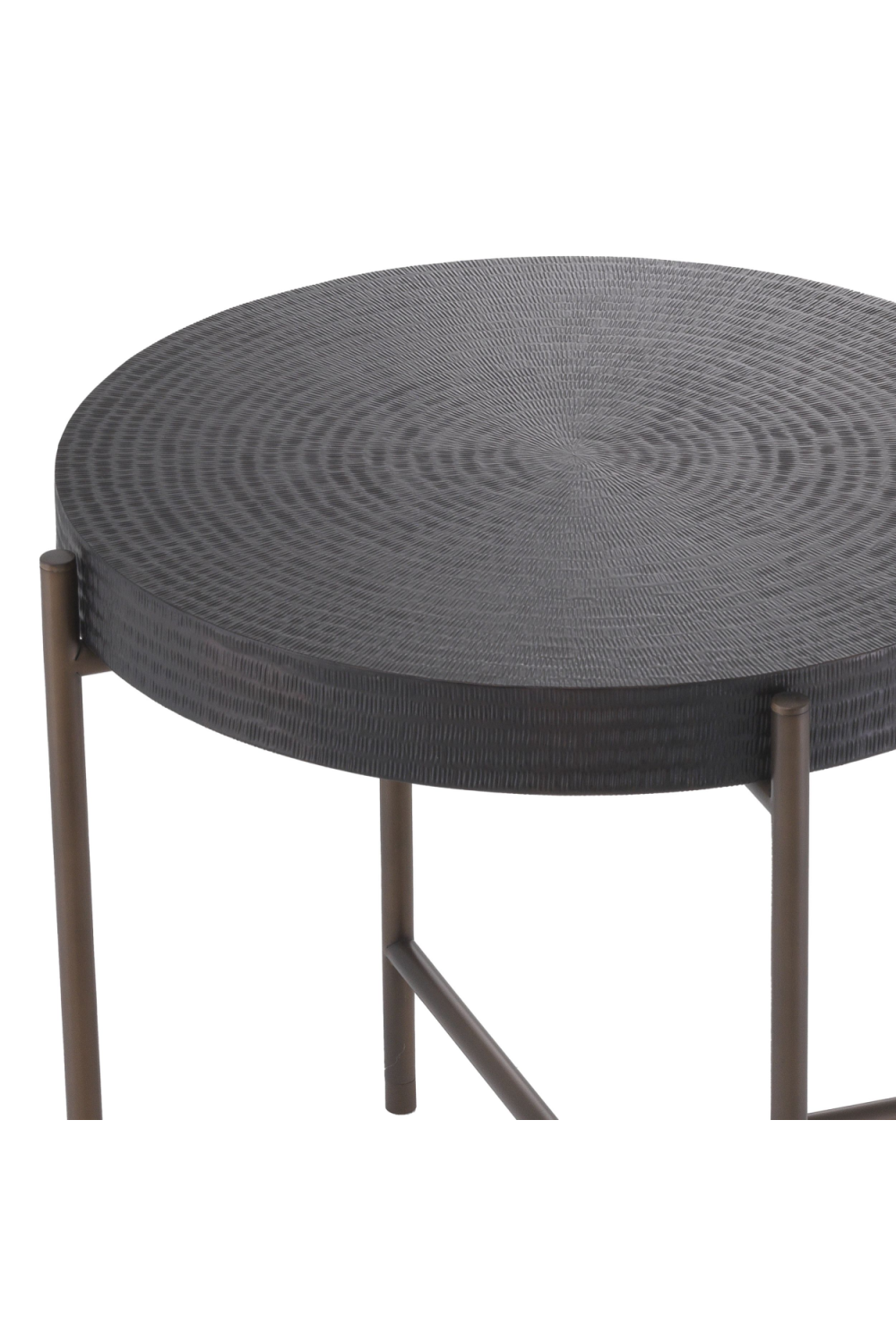 Round Gunmetal Side Table | Eichholtz Nikos | OROA