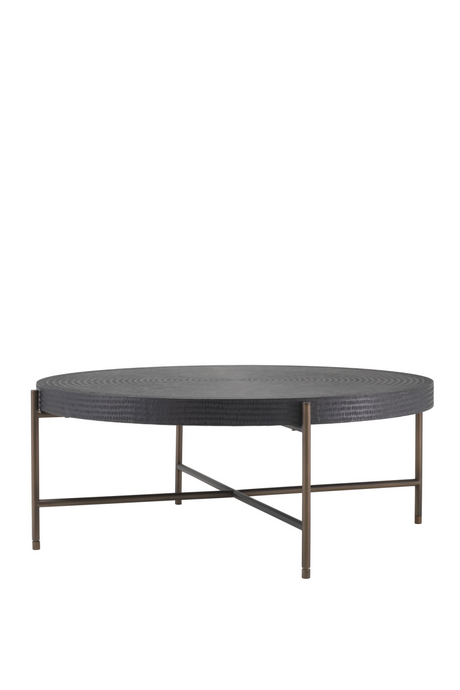 Round Gunmetal Coffee Table | Eichholtz Nikos | #1 Eichholtz Retailer