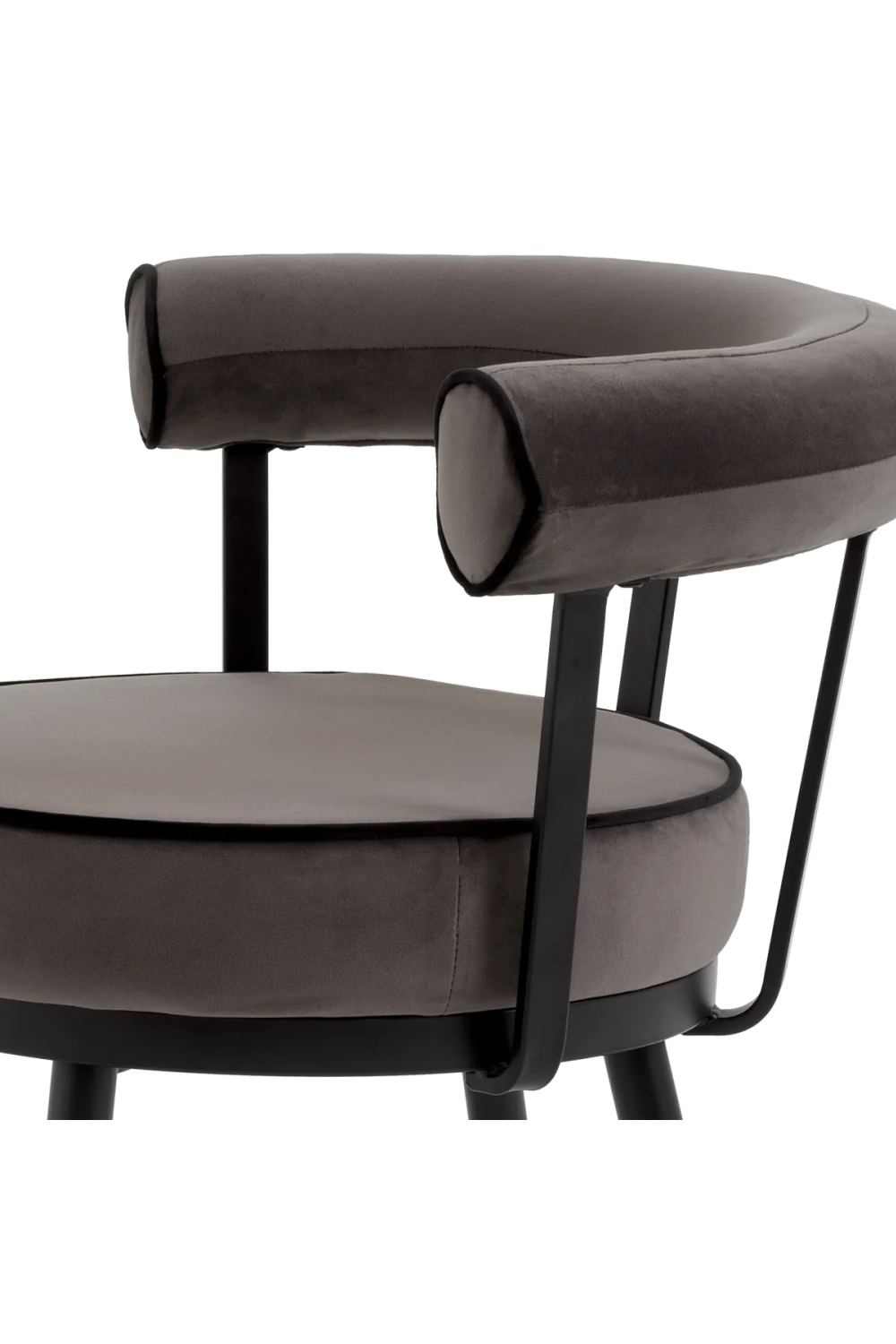 Velvet Barrel Dining Chair Set (2) | Eichholtz Vico | Oroa.com