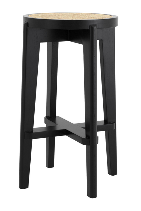 Black Rattan Bar Stool | Eichholtz Dareau | #1 Eichholtz Retailer