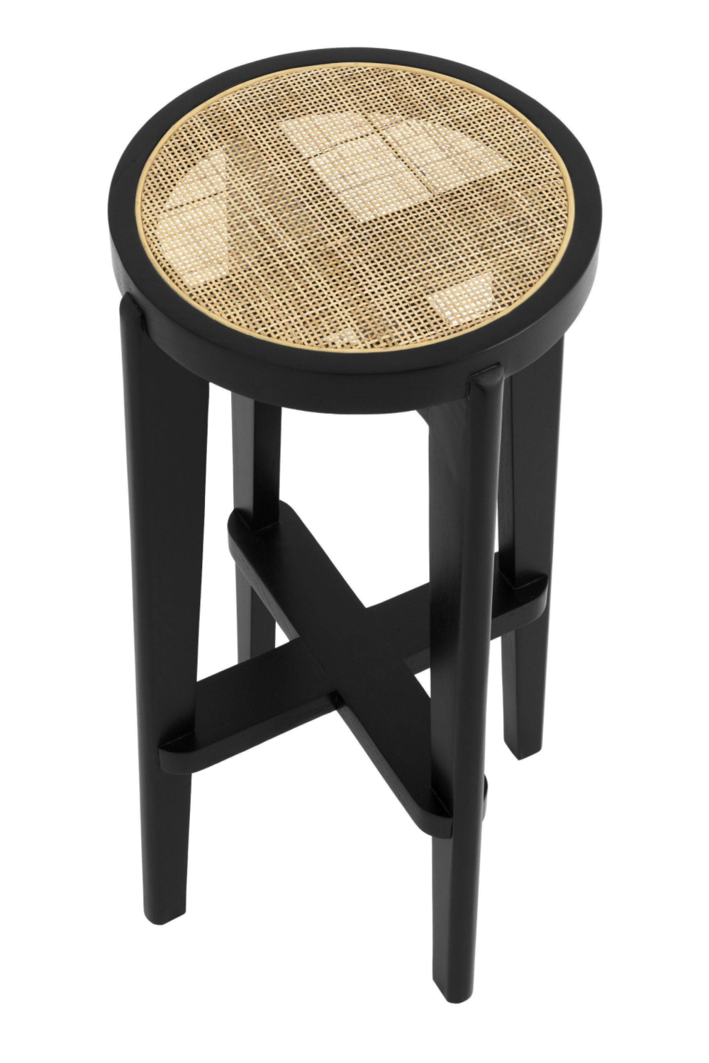 Black Rattan Bar Stool | Eichholtz Dareau | #1 Eichholtz Retailer