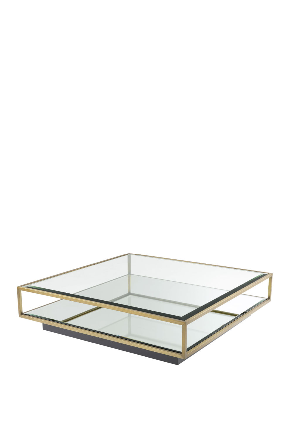 Brass Pedestal Coffee Table | Eichholtz Tortona L | OROA