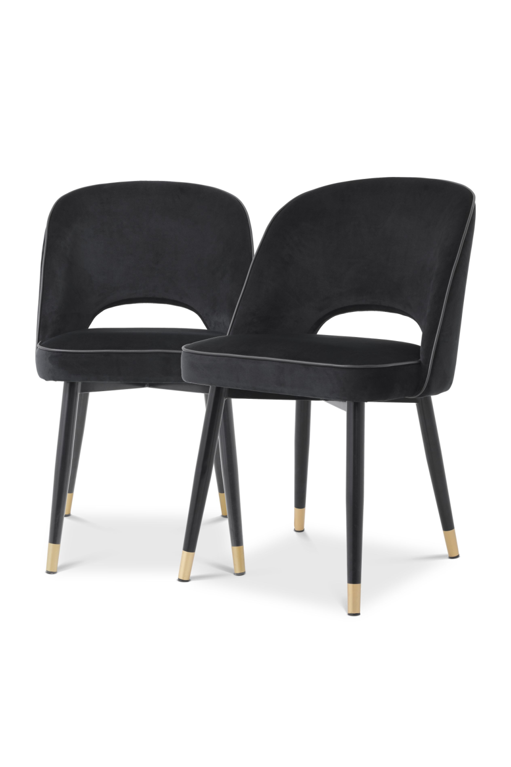 Velvet Cut-Out Dining Chairs (2) | Eichholtz Cliff | Oroa.com