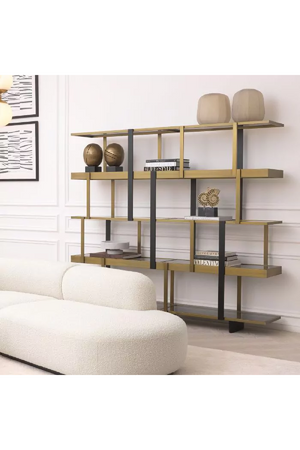 Brass Wall Shelving Cabinet | Eichholtz Mercure | OROA.com