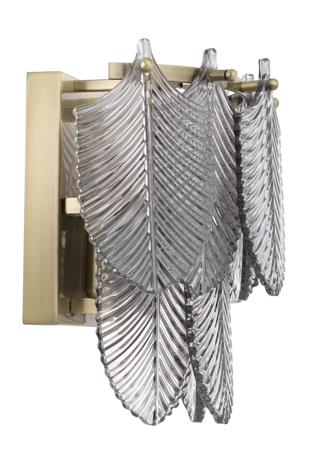 Smoked Glass Brass Wall Lamp | Eichholtz Verbier | OROA