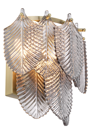 Smoked Glass Brass Wall Lamp | Eichholtz Verbier | OROA