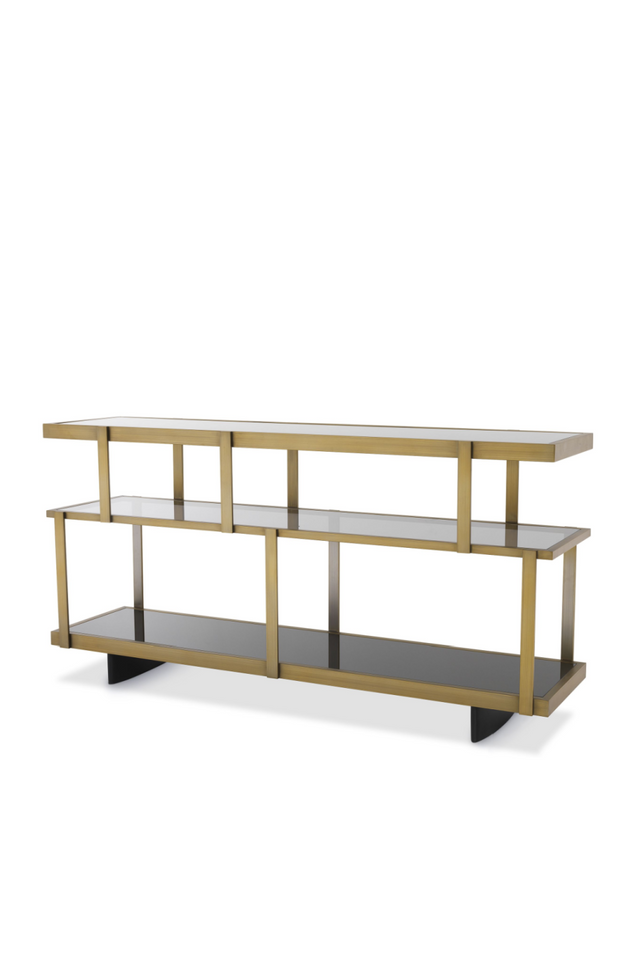 Brass Shelving Media Unit | Eichholtz Nesto | OROA.com