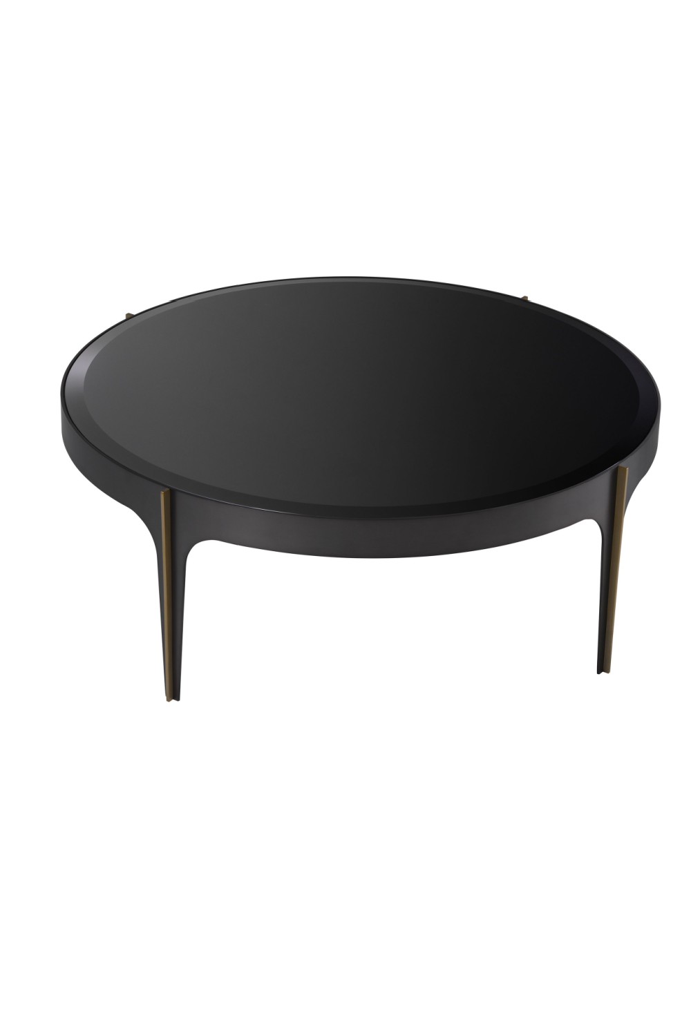 Bronze Frame Black Coffee Table | Eichholtz Artemisa - S | OROA