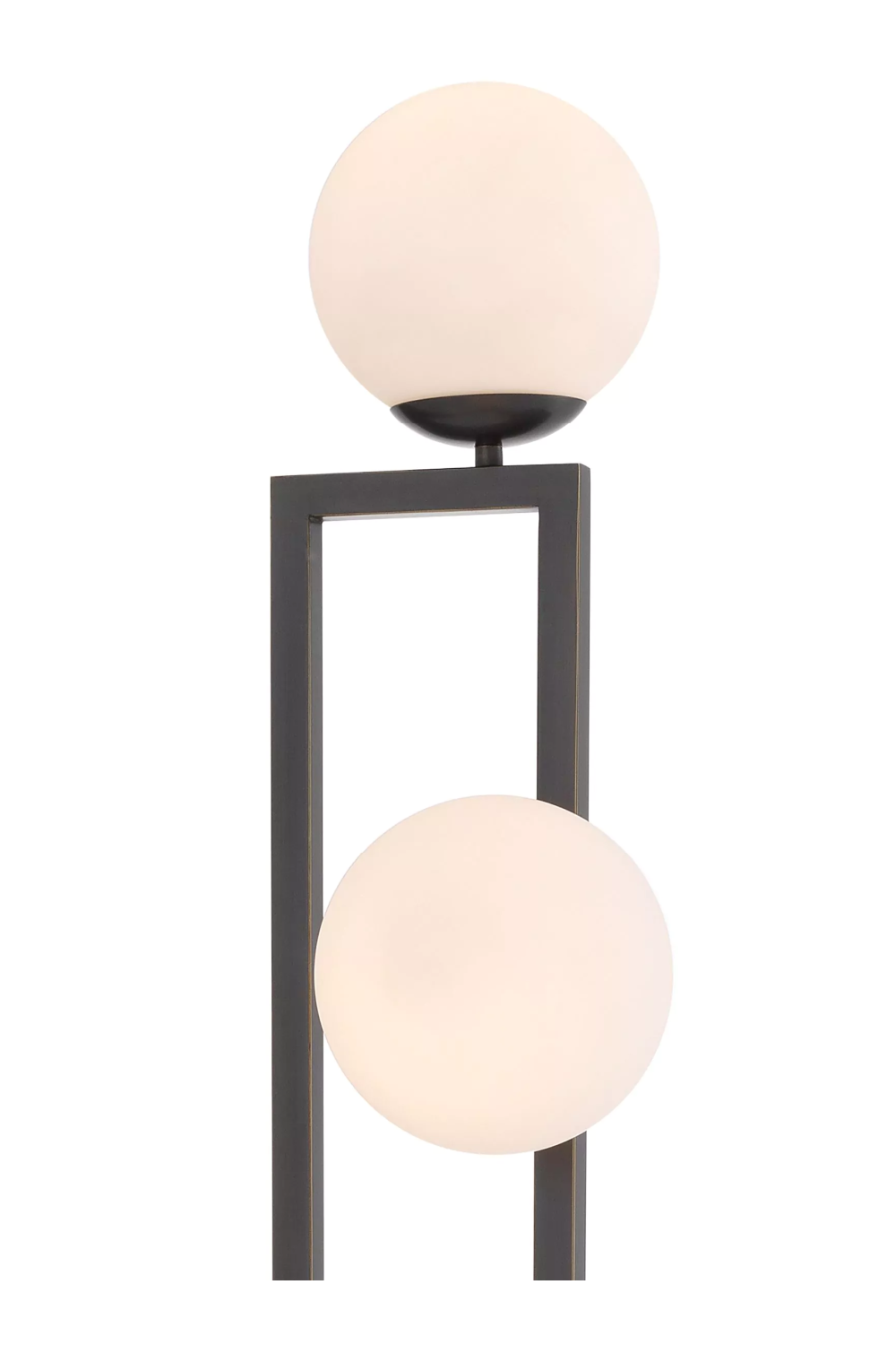Bronze White Globe Floor Lamp | Eichholtz Pascal | OROATRADE.com