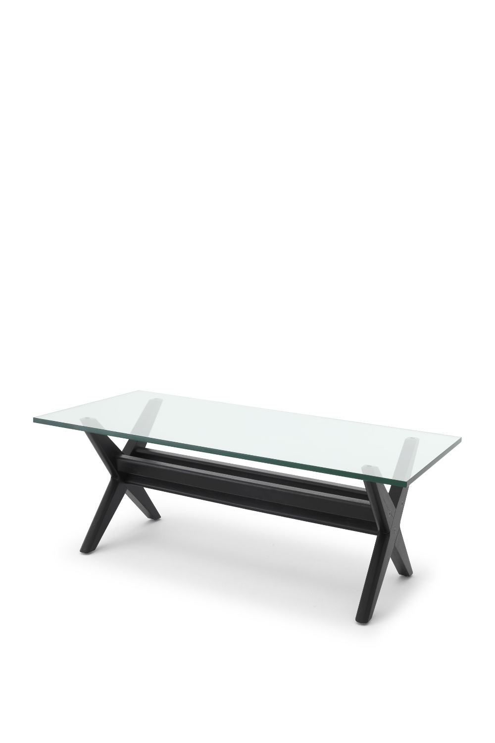 Black X-Shaped Legs Coffee Table | Eichholtz Maynor | OROA