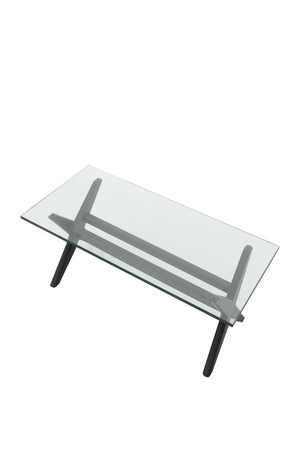 Black X-Shaped Legs Coffee Table | Eichholtz Maynor | OROA
