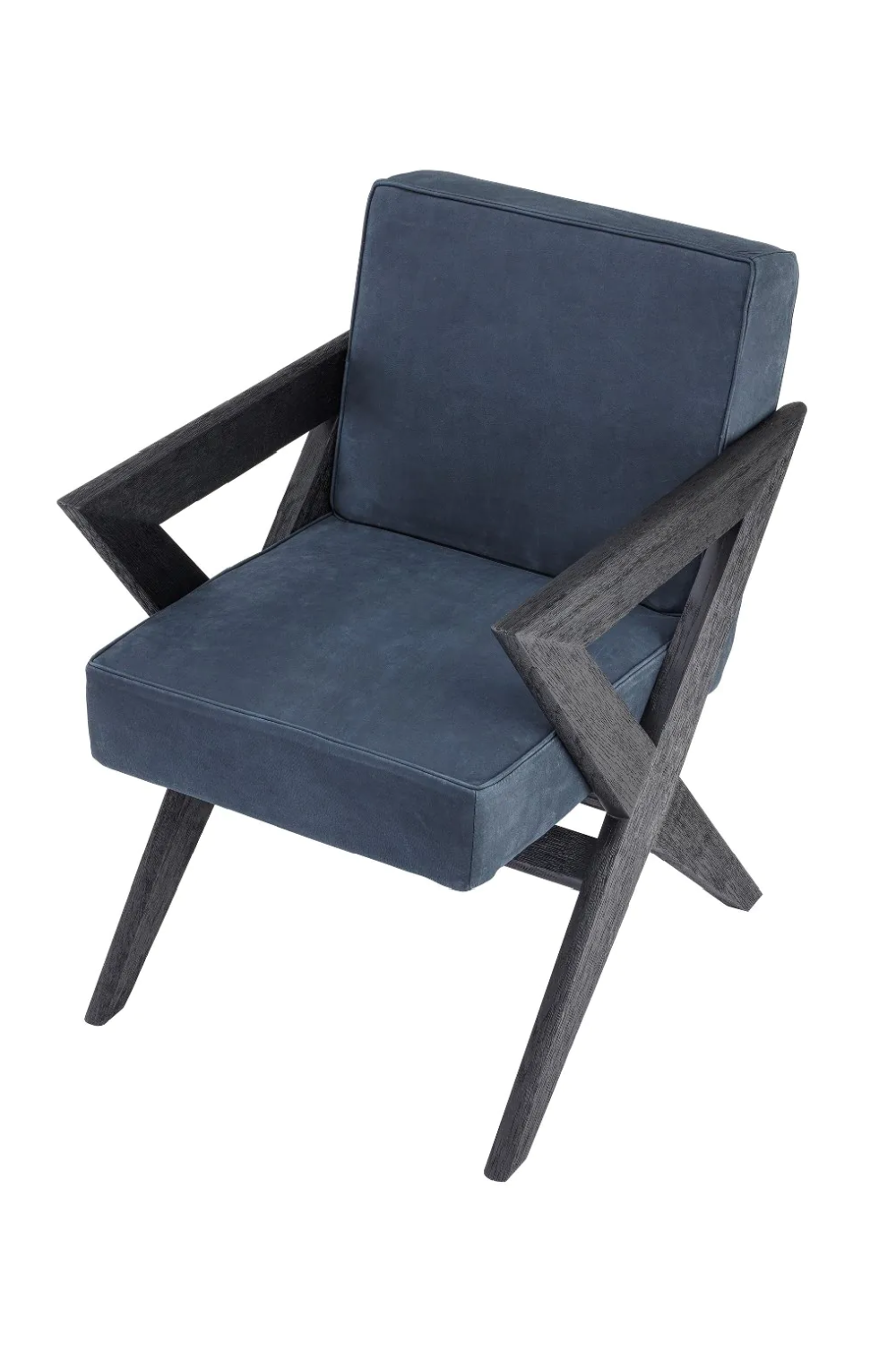 Blue X-Leg Wooden Dining Armchair | Eichholtz Felippe | Oroa.com