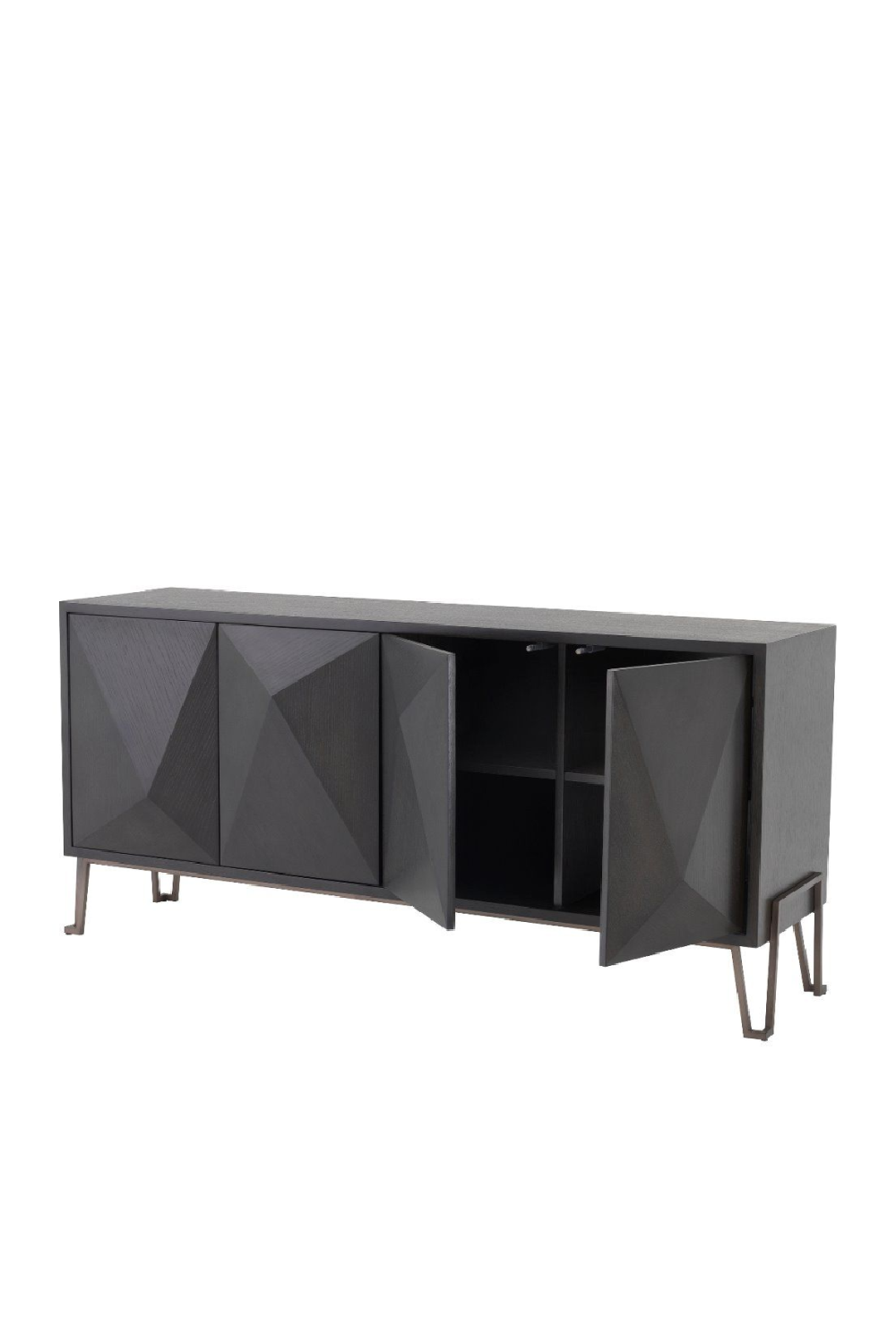 Modern Brown Oak Media/TV Cabinet - Eichholtz Highland | OROA.com