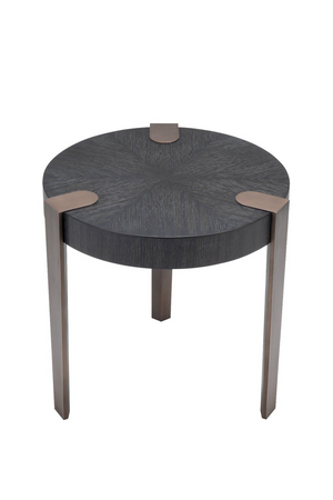 Charcoal Gray Oak Veneer Side Table | Eichholtz Oxnard | OROA